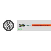 Energiekabel < 1 kV, für ortsveränderlichen Einsatz HEL T 121 (4x1,5+2x(2x0,7 T121 (4x1,5+2x(2x0,7 Motor,Servo,Geberltg