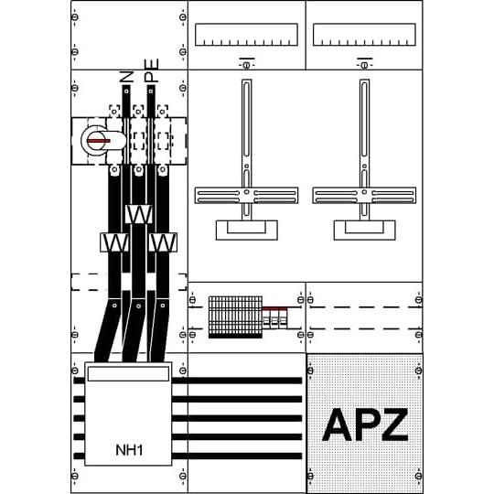 Striebel&John - Zählerfeld Mess-u.Wandlerfeld kpl. KA4257Z H3/B3