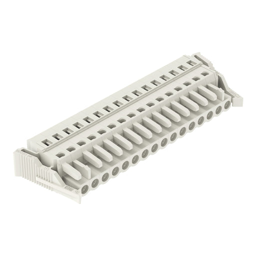 WAGO - Kabelsteckverbinder für Leiterplattensteckverbinder 1-Leiter-Federleiste 721-116/008-000/037- CAGECLAMP 2,5mm²,lgr − 10 Stück