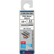 Bosch - Bohrer PRO Metal HSS-G 2608595058 Spiralbohrer 3,5 x