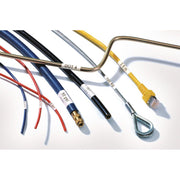 HellermannTyton - Kabelmarkierungssystem Etiketten TAG1TD2-323-WHCL weiss/transparent − 1000 Stück