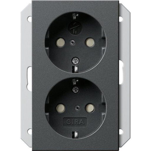 Gira - Steckdose SCHUKO 273528 2fach Dose anth