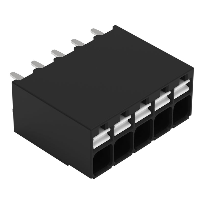 WAGO GmbH & Co. KG - Leiterplattenklemme THR-Leiterplattenklemme 2086-1105 Drücker,1,5mm²,sw − 180 Stück
