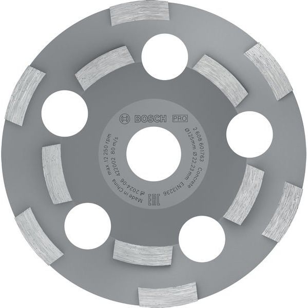 Bosch - Trenn-/Schleifscheibe PRO Abrasive Topfscheibe, 2608602553 50 x 125 mm 22,23 mm