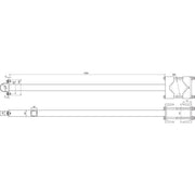 DEHN - Distanzhalter für Blitzschutz Abstandshalter AHD501000D55100STTZN L 1000mm