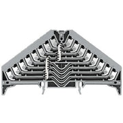 Weidmüller - Durchgangs-Reihenklemme Potentialverteilerklemme PPV 8 GR 35X7.5 WS − 20 Stück