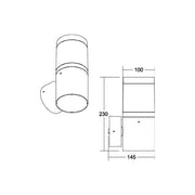 Brumberg Leuchten - Decken-/Wandleuchte LED-Wandanbauleuchte 230V 10039183 3000/4000K