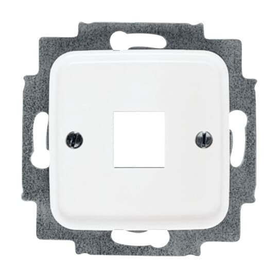 Busch-Jaeger - Einsatz/Abdeckung für Kommunikationstechnik Zentralscheibe aws 2561-214 für 1 Modular Jack