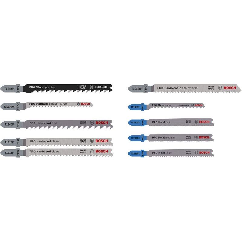 Bosch - Stichsägeblatt PRO Wood and Metal 2607011943VE(10) Stichsägeblatt Set T