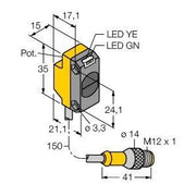 Turck - Lichttaster energetisch Opto Sensor QS18VP6DLQ5 Lichttaster − 1 Stück