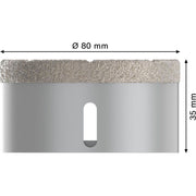 Bosch - Bohrer PRO Ceramic dry 2608599025 Trockenbohrkrone 80