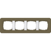 Gira - Abdeckrahmen 4fach 0214416 Umbra/Reinweiß