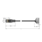 Turck - Konfektioniertes Sensor-Aktor-Kabel Anschlussleitung RKS12T-2/TEL PVC