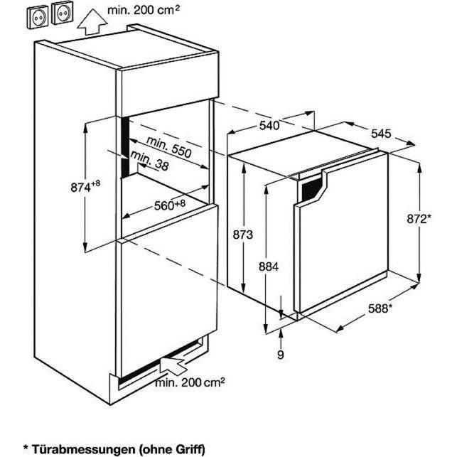 Electrolux AEG MDA - Kühlschrank EB-Kühlgerät OSF5O881EE decorfähig