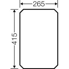 Hensel - Montageplatte für Verteilergehäuse Montageplatte Mi MP 3 4mm stark,f.Mi03