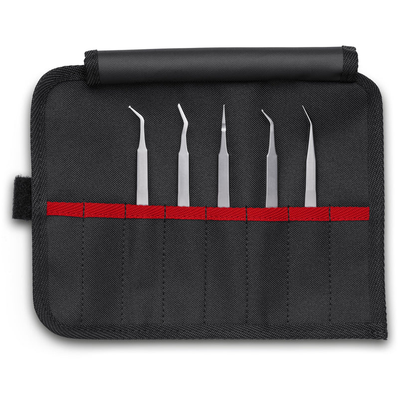 Knipex - Werkzeugset SMD-Präzisionspinzetten 92 00 03 Set 5-teilig