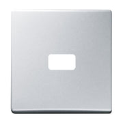Busch-Jaeger - Abdeckung/Bedienelement für Installationsschalterprogramme Wippe alusilber 2120-33 offen für Symbol