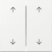 Gira - Abdeckung/Bedienelement für Installationsschalterprogramme Wippe 2f Pfeile 329703 Reinweiß
