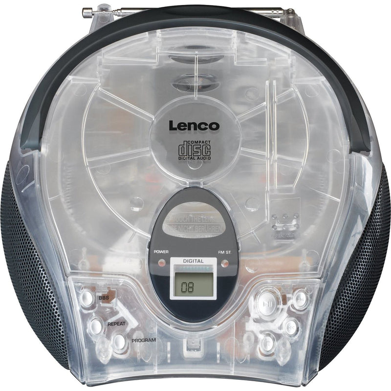 LENCO - Radio UKW-Radio m.CD SCD-24 transparent stereo,transparent