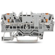 WAGO GmbH & Co. KG - Durchgangs-Reihenklemme 2-Leiter-Durchgangsklemme 2202-1601 2,5mm²,grau − 50 Stück