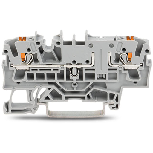 WAGO GmbH & Co. KG - Durchgangs-Reihenklemme 2-Leiter-Durchgangsklemme 2202-1601 2,5mm²,grau − 50 Stück