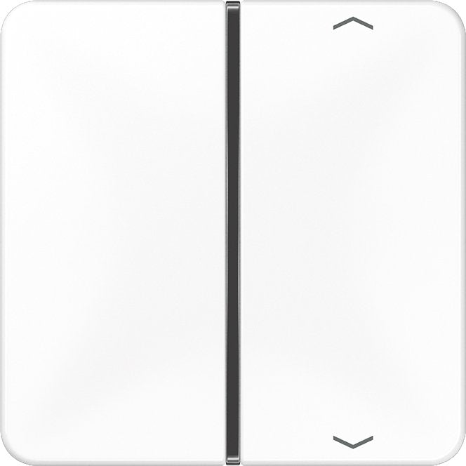 Jung - Abdeckung/Bedienelement für Installationsschalterprogramme Taste 1-fach aws CD 401 TSAP WW Symbol Auf/Ab