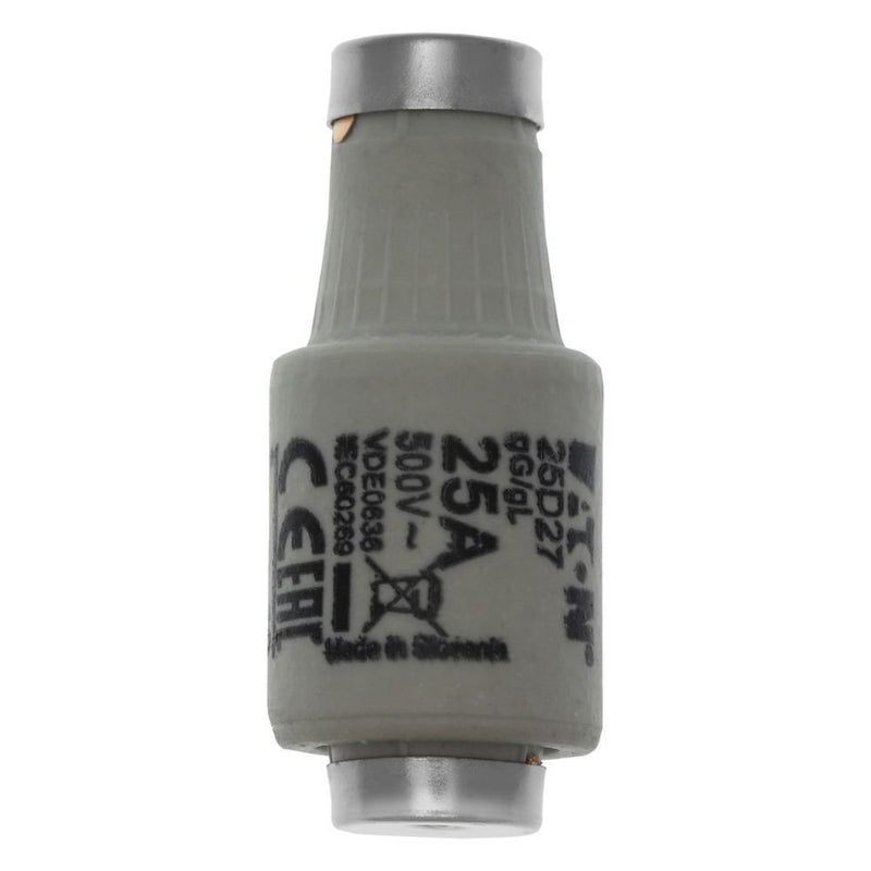 Eaton - D-Sicherungseinsatz Sicherungseinsatz Nieders. SICHERUNG-#25D27 25A AC 500V 100kA − 5 Stück