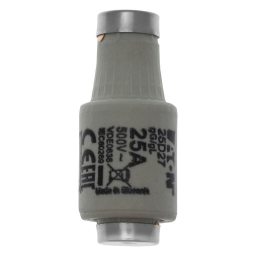 Eaton - D-Sicherungseinsatz Sicherungseinsatz Nieders. SICHERUNG-#25D27 25A AC 500V 100kA − 5 Stück