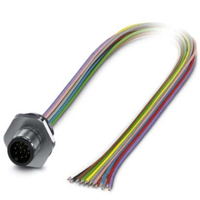 Phoenix Contact - Rundsteckverbinder, feldkonfektionierbar (Industriesteckverbinder) Einbausteckverbinder SACC-E-M12MS#1411581