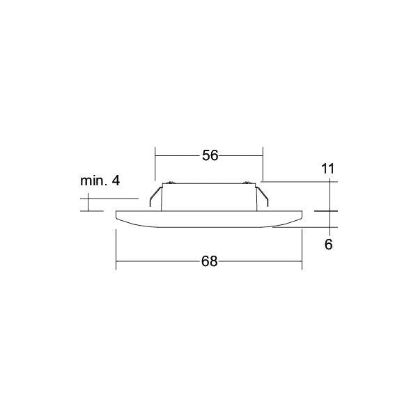 Brumberg Leuchten - Downlight/Strahler/Flutlicht LED-Einbaudownlight 12104153 350 mA