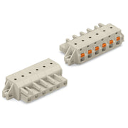 WAGO - Kabelsteckverbinder für Leiterplattensteckverbinder 1-Leiter-Federleiste 2721-204/031-000 Push-inCAGECLAMP,lgr − 50 Stück