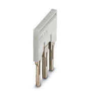 Phoenix Contact - Querverbinder/Brücker für Reihenklemme Steckbrücke FBS 3-8 GY 3-polig, grau − 10 Stück