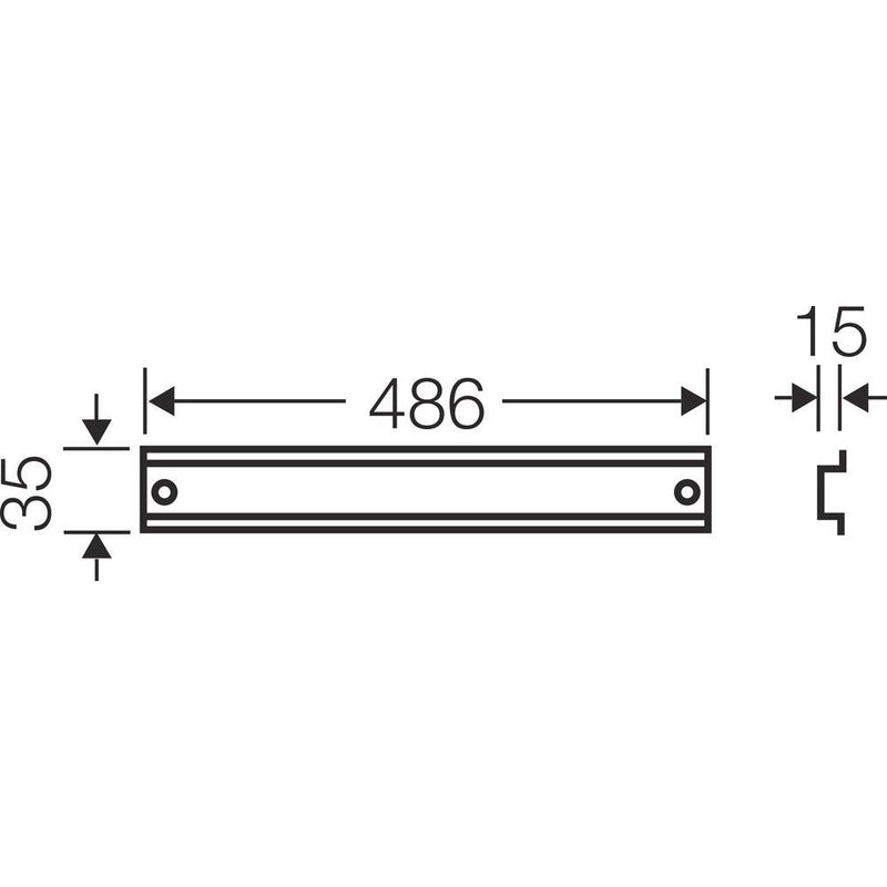 Hensel - Tragschiene FP TS 54 486mm lang