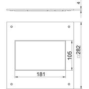 OBO Bettermann - Montagedeckel für Zugdose Montagedeckel DUG 250-3 2 250-2/3 für GES2
