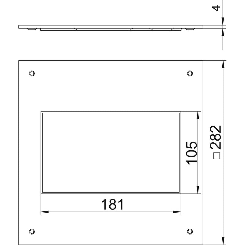OBO Bettermann - Montagedeckel für Zugdose Montagedeckel DUG 250-3 2 250-2/3 für GES2