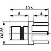 Telegärtner - Koax-Steckverbinder SMB-Anbaustecker AU 100024849 für LTP − 5 Stück