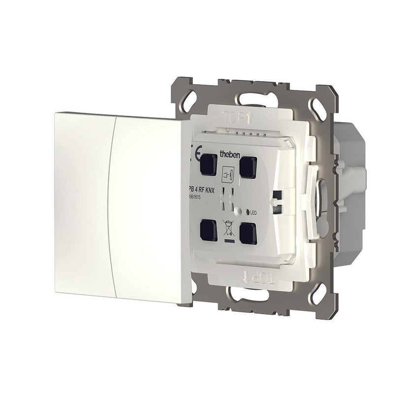 Theben - Bussystem-Binäreingang 2/4-fach Funk-Taster PB 4 RF KNX mit Dimmaktor KNX
