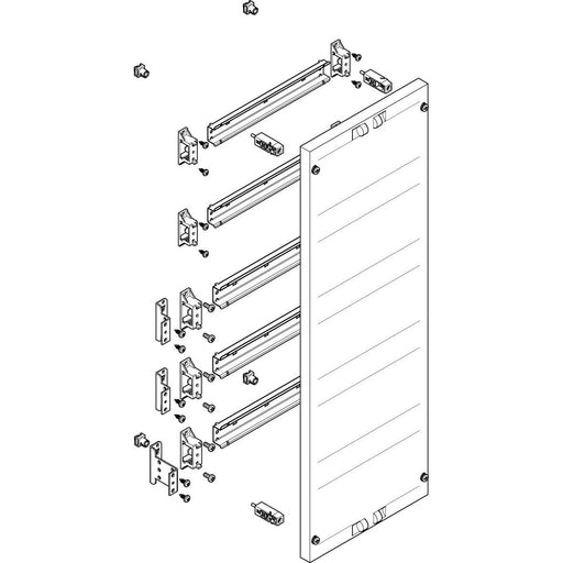 ABN - Verteilerfeld für Installationsverteiler ESPRO-Modul MF1510 flach BxH:250x750mm