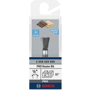 Bosch - Fräser PRO Zinkenfräser, 2608629689 15°, Schaft