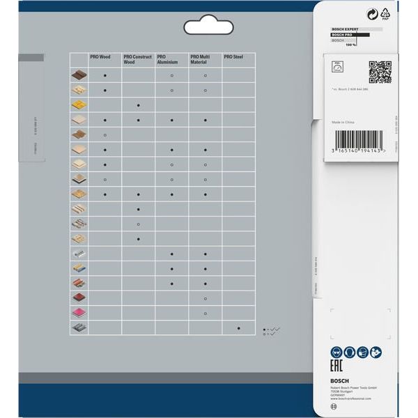 Bosch - Kreissägeblatt PRO Wood Kreissägeblatt, 2608640620 200 x 2,8 x 30 mm