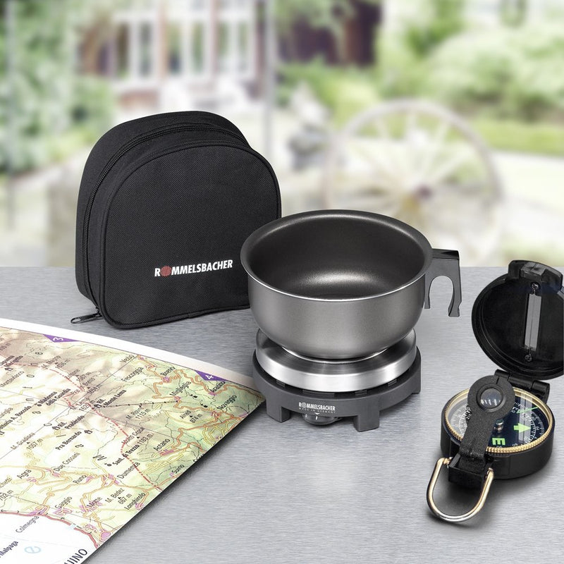 Rommelsbacher - Kochfeld Reise-Kochplatte Set RK 501/SU 500W + Topf 115/230V − 5 Stück