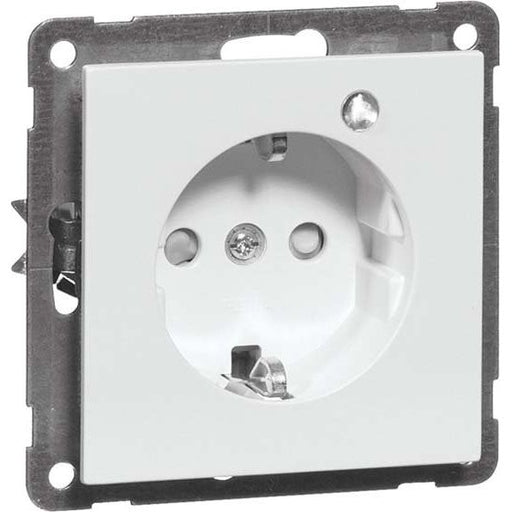 Peha - Schalter-/Steckdosenkombination SCHUKO-Steckdose alu D 20.6611.70 GLK 16A 250V 2-pol.Licht
