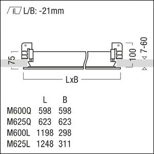 Zumtobel Group - Decken-/Wandleuchte LED-Reinraumleuchte CL2 S 4600 #42952595 940
