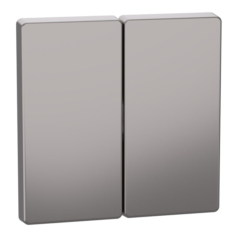 Merten - Abdeckung/Bedienelement für Installationsschalterprogramme Wippe nickelmet MEG3400-6050 Serienschalter − 1 Stück