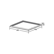Brumberg Leuchten - Mechanisches Zubehör/Ersatzteile für Leuchten Einbaurahmen M625 81032055 weiß