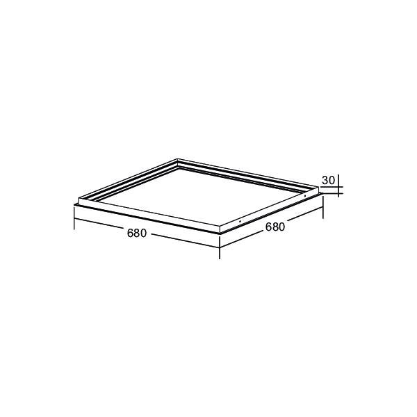 Brumberg Leuchten - Mechanisches Zubehör/Ersatzteile für Leuchten Einbaurahmen M625 81032055 weiß