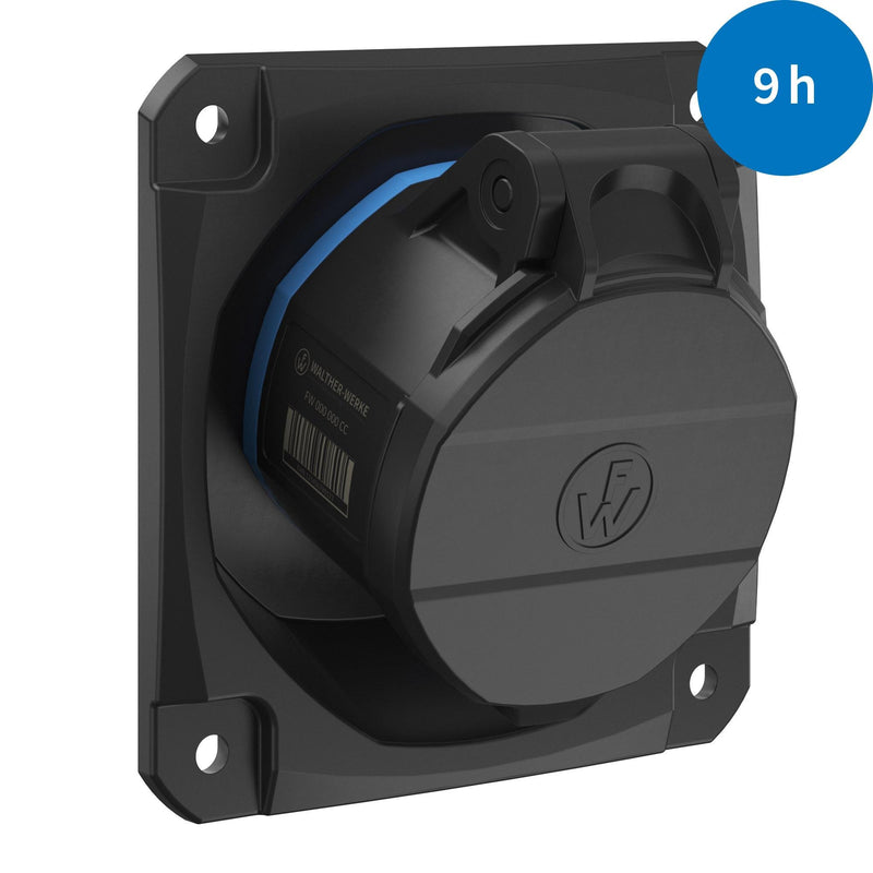 Walther Werke - CEE-Anbausteckdose (IEC 60309) CEE NEO Anbaudose schräg FW512509CC 16A 5P 9h IP54