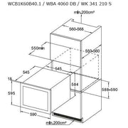 Amica - Weinkühlschrank EB-Wein-Klimagerät WK 341 210 S sw