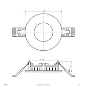EVN Lichttechnik - Decken-/Wandleuchte LED-Einbaupanel LDR080925