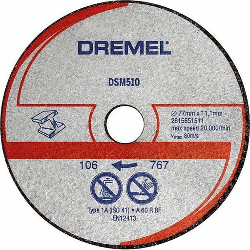 Bosch - Trenn-/Schleifscheibe DREMEL DSM20 Metall- und 2615S510JB Kunststofftrennschei